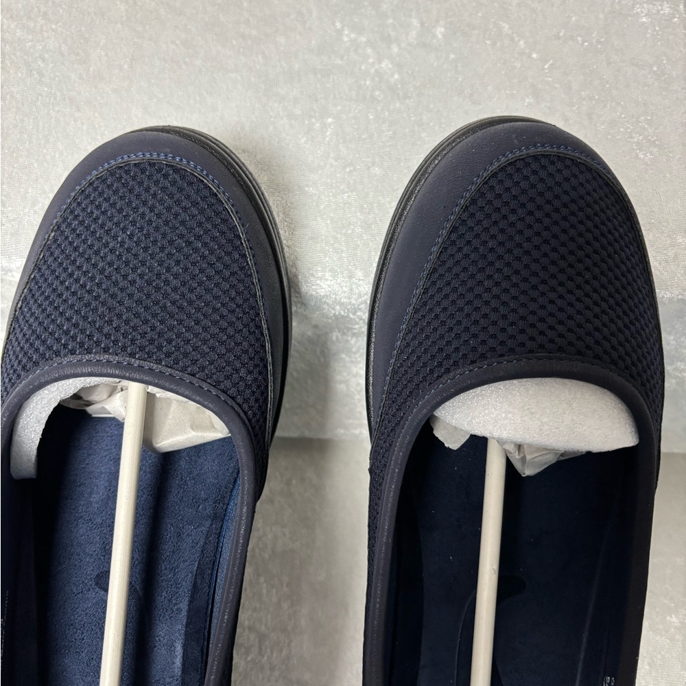 Easy Street Blue Slip-On Flats
